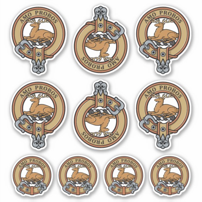 Clan Blair Wappen Sticker Set (Vorderseite)