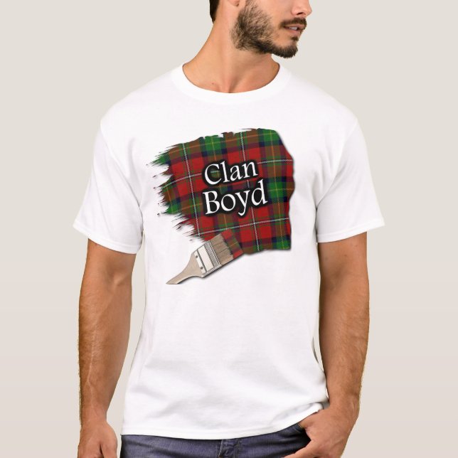 Clan Boyd Scottish Tartan Paint Shirt (Vorderseite)