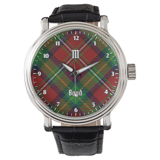 Clan Boyd Tartan Armbanduhr (Vorderseite)