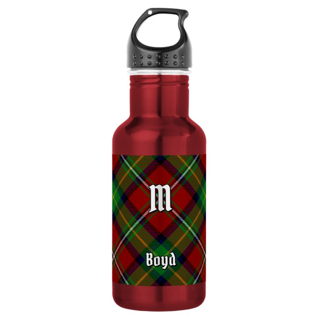 Clan Boyd Tartan Edelstahlflasche (Vorderseite)