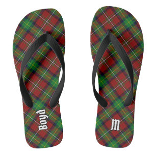 Clan Boyd Tartan Flip Flops