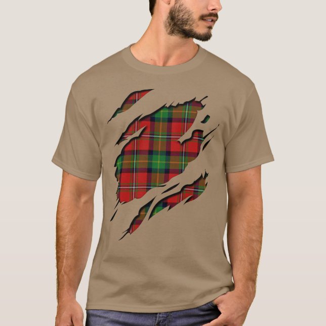 Clan Boyd Tartan-karierte Effekte T-Shirt (Vorderseite)