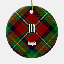 Clan Boyd Tartan Keramik Ornament