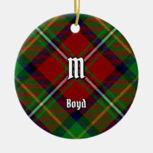 Clan Boyd Tartan Keramik Ornament