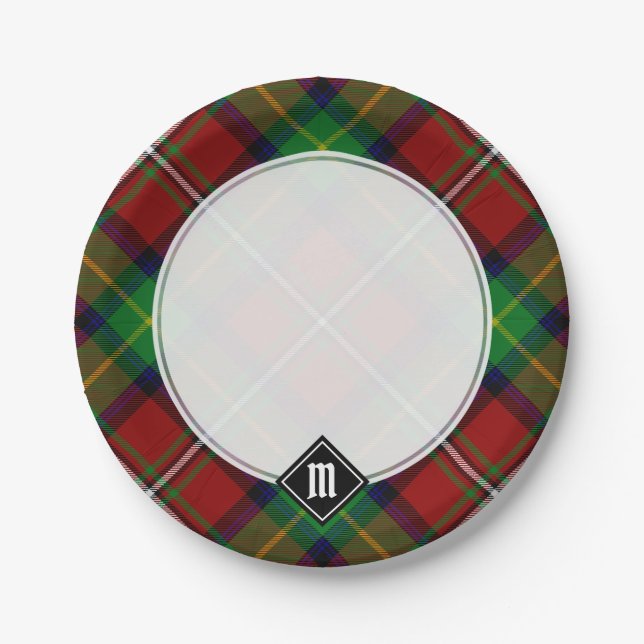 Clan Boyd Tartan Pappteller (Vorderseite)