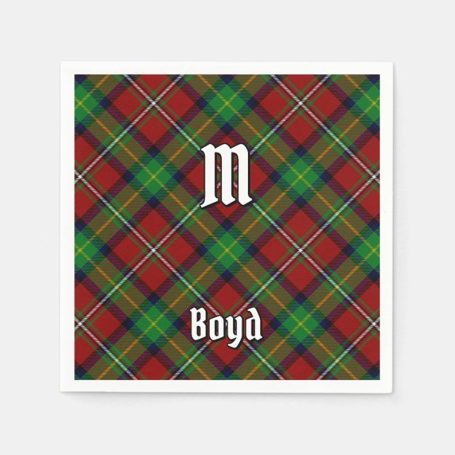 Clan Boyd Tartan Serviette (Vorderseite)