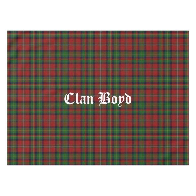 Clan Boyd Tartan Tablecloth Tischdecke (Vorderseite (Horizontal))