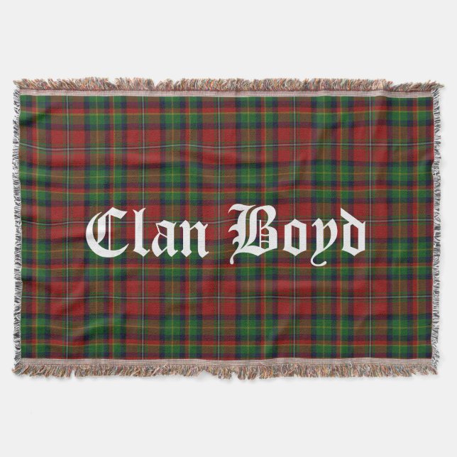 Clan Boyd Tartan Throw Blanket Decke (Vorderseite)