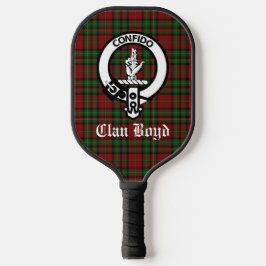 Clan Boyd Wappen Abzeichen & Tartan Custom Pickleball Schläger