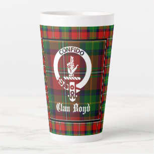 Clan Boyd Wappen Abzeichen & Tartan Milchtasse