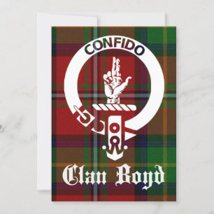 Clan Boyd Wappen Tartan Greeting Karte