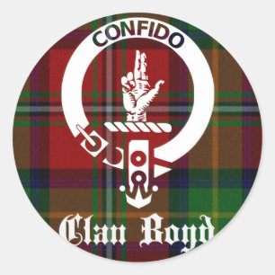 Clan Boyd Wappen Tartan Runder Aufkleber