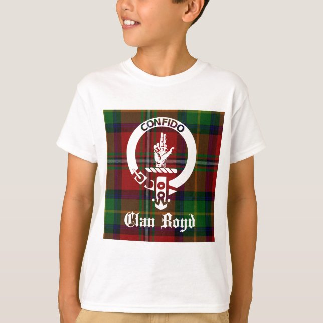 Clan Boyd Wappen Tartan T-Shirt (Vorderseite)