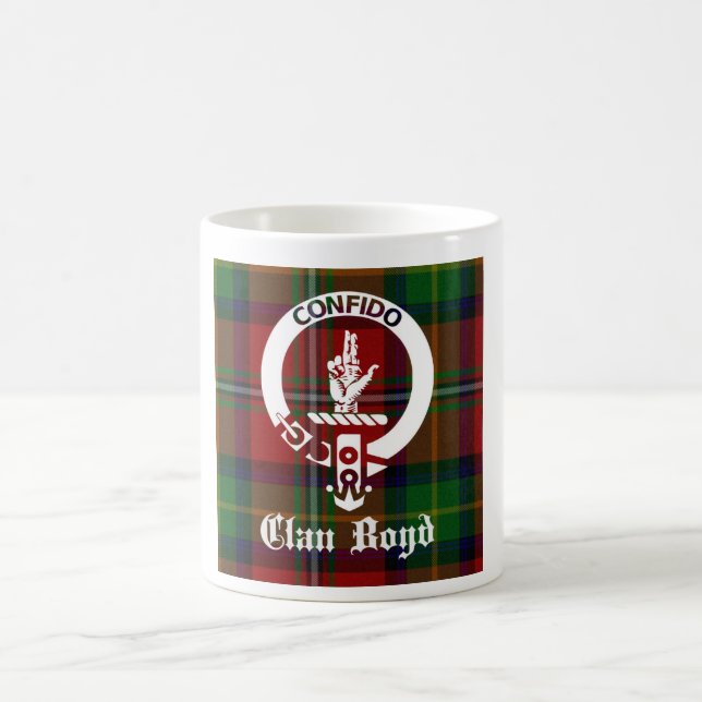Clan Boyd Wappen Tartan Tasse (Mittel)