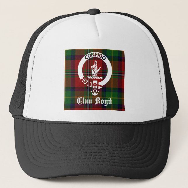 Clan Boyd Wappen Tartan Truckerkappe (Vorderseite)
