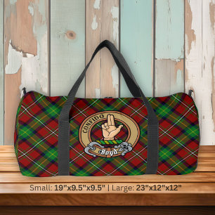 Clan Boyd Wappen über Tartan Duffle Bag