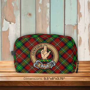 Clan Boyd Wappen über Tartan Waschbeutel
