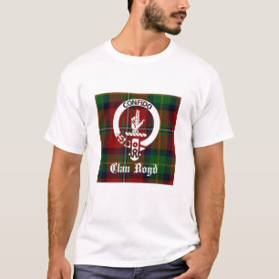 Clan Boyd Wappenabzeichen & Tartan T-Shirt