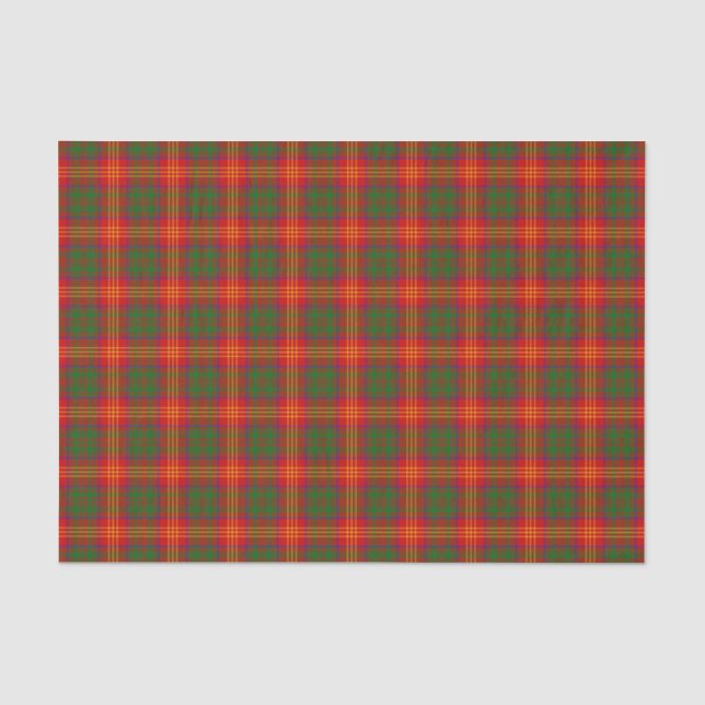 Clan brennt Tartan Seidenpapier (Vorderseite)