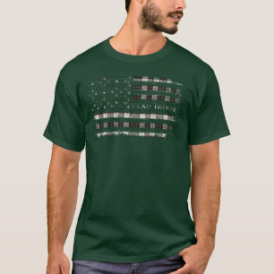 Clan Brodie black & white Scottan (US-Flagge) T-Shirt
