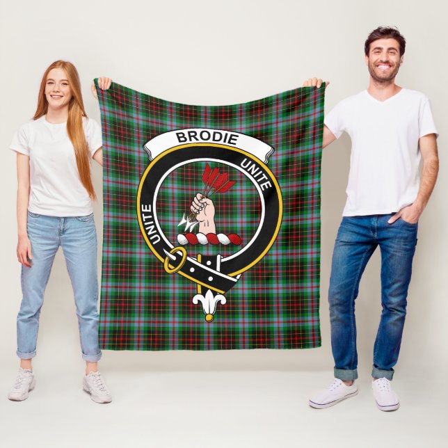 Clan Brodie Tartan Kariert Fleecedecke (Beispiel)