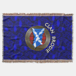 Clan Brodie Tartan Knot & Flag Decke
