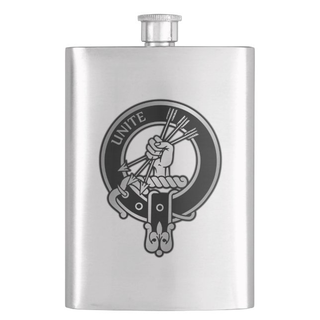Clan Brodie Wappen Flachmann (Vorderseite)