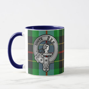 Clan Brodie Wappen & Jagd Tartan Tasse