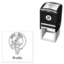 Clan Brodie Wappen Rubber Briefmarke Permastempel