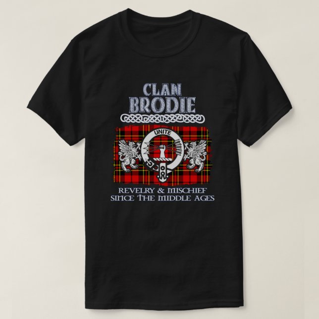 Clan Brodie Wappen Schottische Clans Schottischer  T-Shirt (Design vorne)