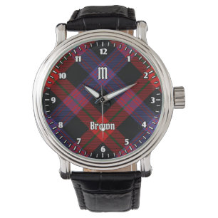 Clan Brown Tartan Armbanduhr