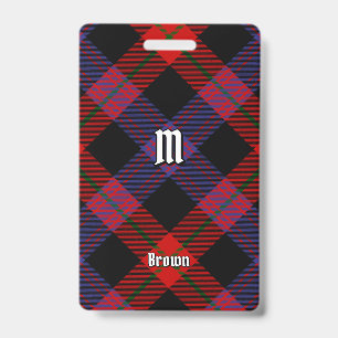 Clan Brown Tartan Ausweis