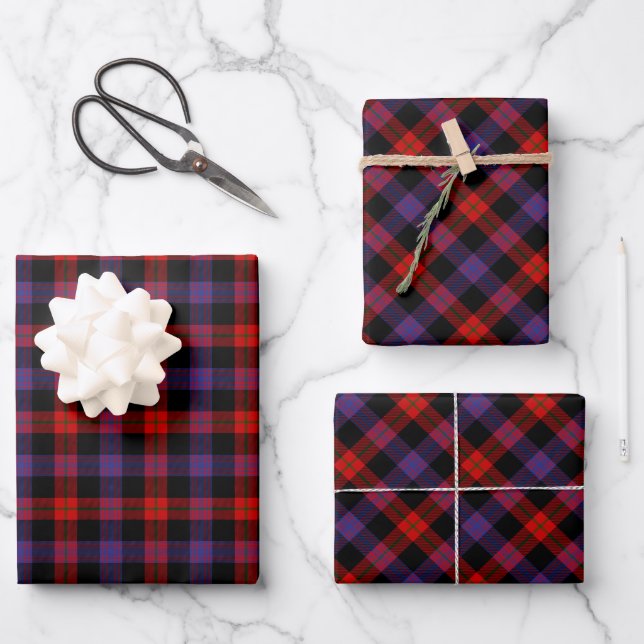 Clan Brown Tartan Geschenkpapier Set (Vorderseite)