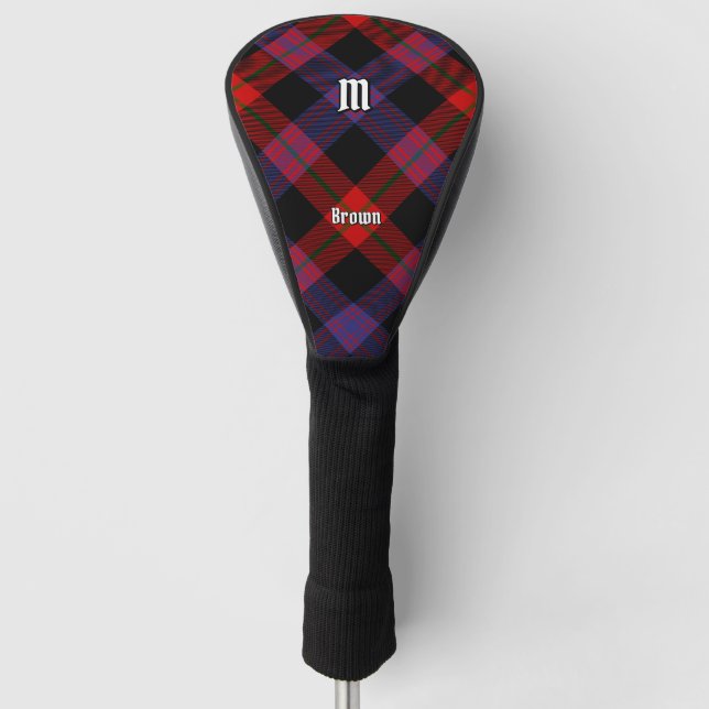 Clan Brown Tartan Golf Headcover (Vorderseite)