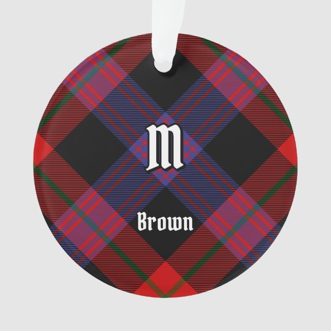 Clan Brown Tartan Ornament (Vorderseite)