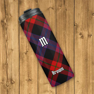Clan Brown Tartan Thermosbecher