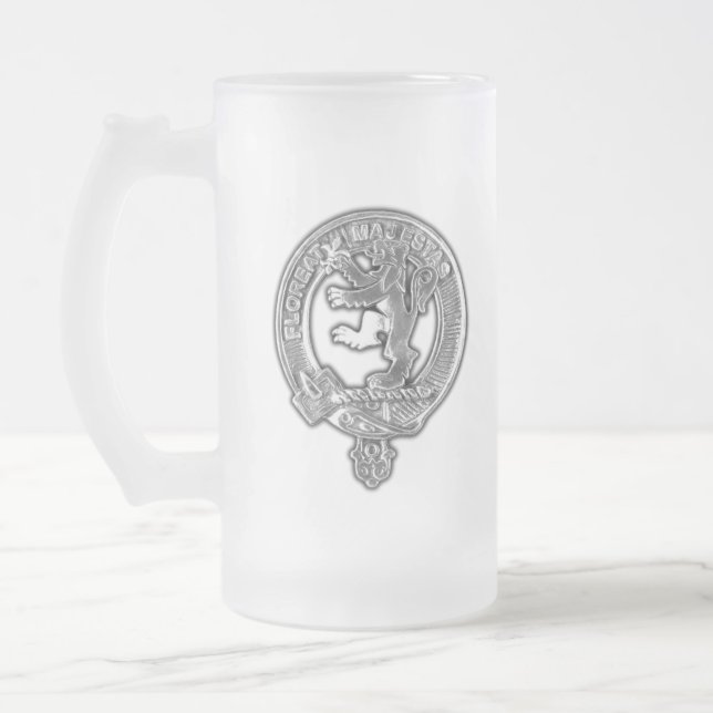Clan Brown Wappen Mattglas Bierglas (Links)