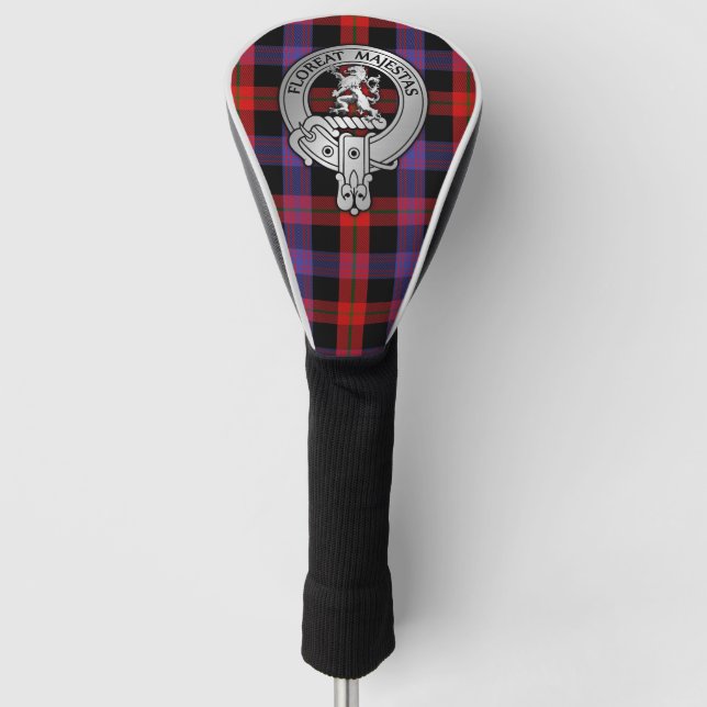 Clan Brown Wappen & Tartan Golf Headcover (Vorderseite)