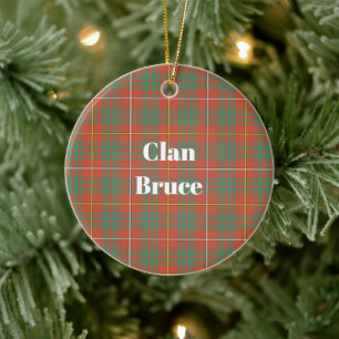 Clan Bruce Ancient Tartan Keramik Ornament