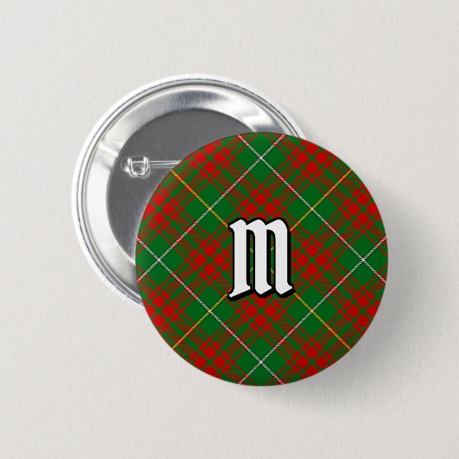 Clan Bruce Hunting Tartan Button (Vorne & Hinten)