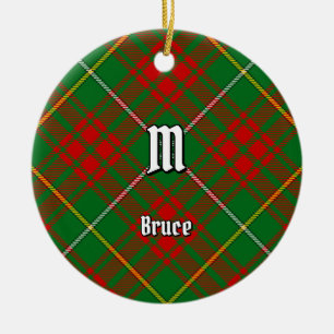 Clan Bruce Hunting Tartan Keramik Ornament