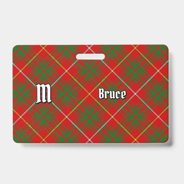 Clan Bruce Tartan Ausweis (Vorderseite)