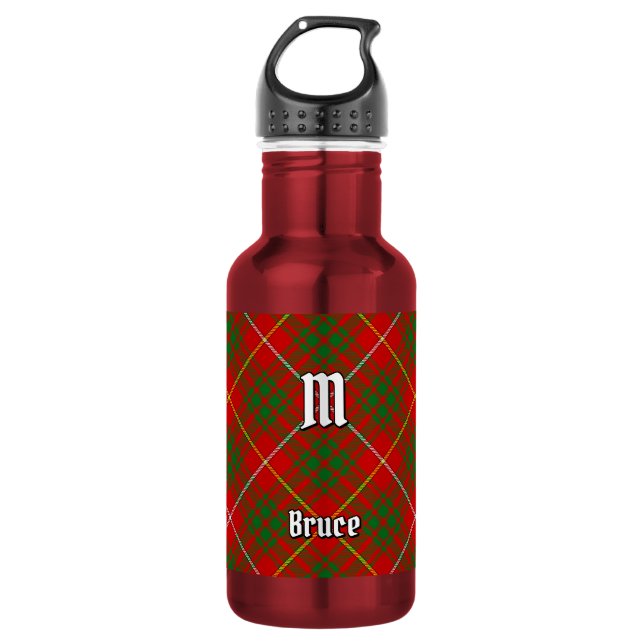 Clan Bruce Tartan Edelstahlflasche (Vorderseite)