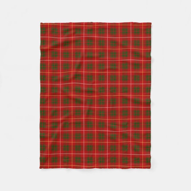 Clan Bruce Tartan Kariert Fleecedecke (Vorderseite)