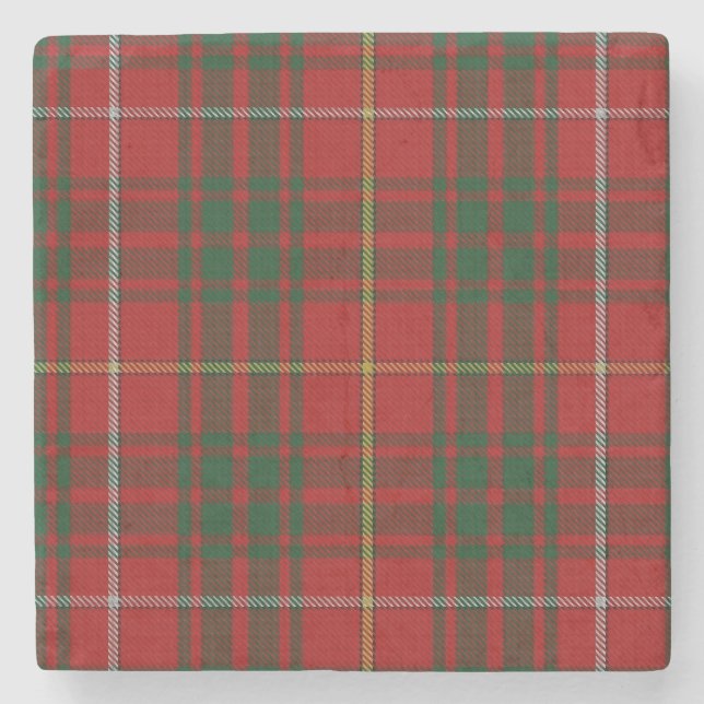 Clan Bruce Tartan Kariert Stone Untersetzer (Vorderseite)