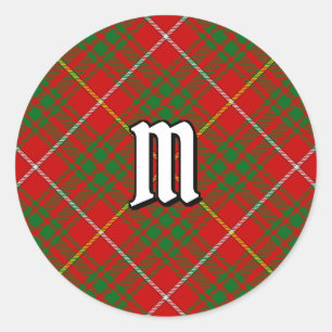Clan Bruce Tartan Runder Aufkleber