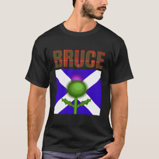 Clan Bruce Tartan Scottish Family Name Scotland Pr T-Shirt