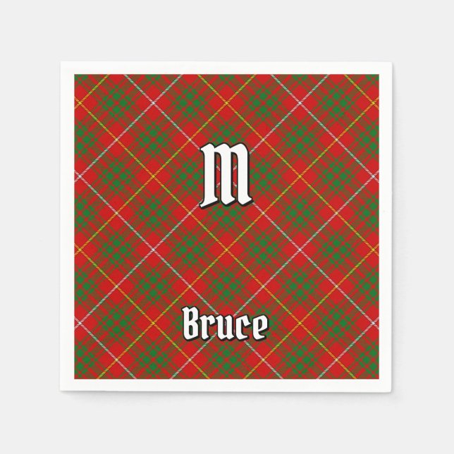 Clan Bruce Tartan Serviette (Vorderseite)