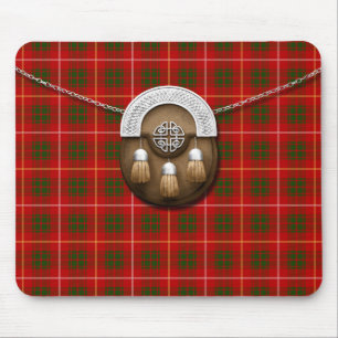 Clan Bruce Tartan und Sporran Mousepad