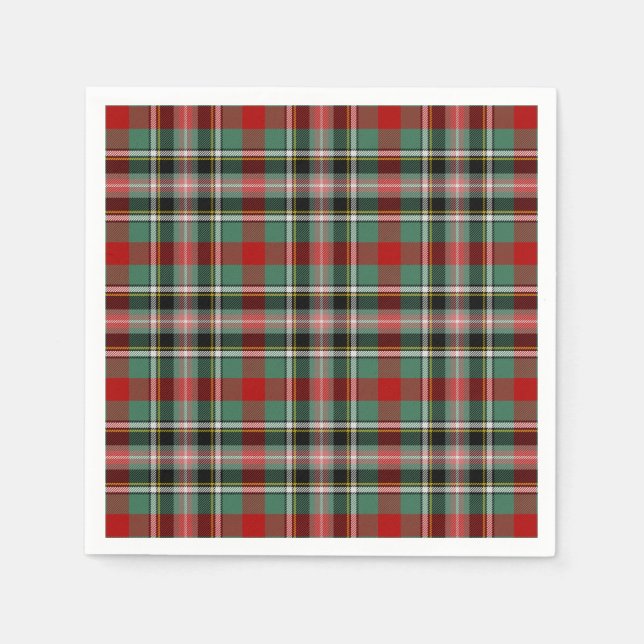 Clan Bruce von Kinnaird Tartan Serviette (Vorderseite)
